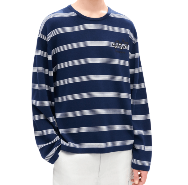 KENZO Sounds' embroidered mariniere jumper in light cotton 