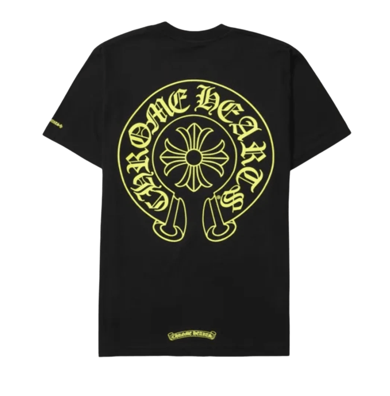 Chrome Hearts Horseshoe Logo Pocket T-Shirt Black Neon