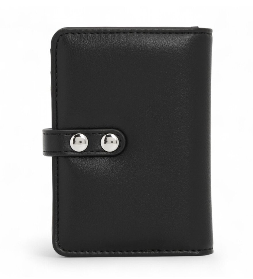 Vivienne Westwood Black Vertical Flap Card Holder
