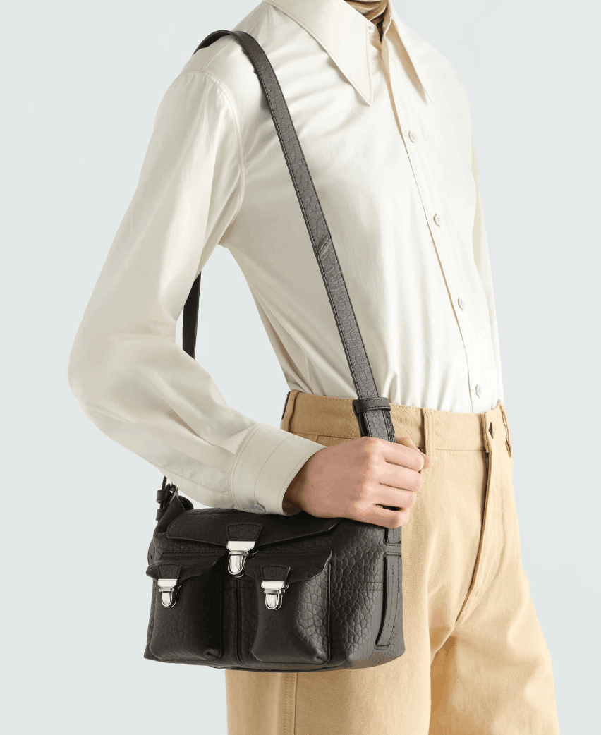 MINI SOFT GEAR BAG IN BUBBLE LAMBSKIN Pepe