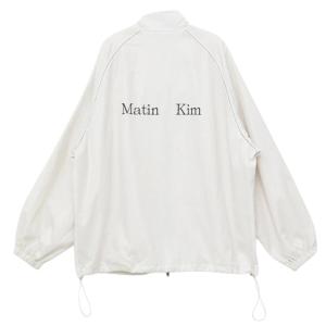 (W) Matin Kim Logo Coating Jumper Ivory