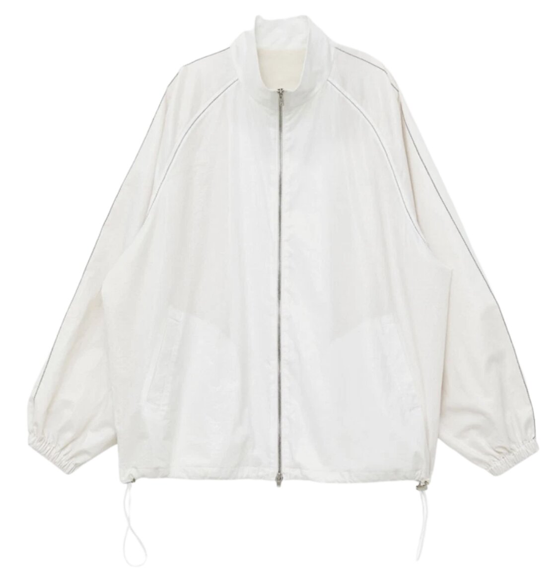 (W) Matin Kim Logo Coating Jumper Ivory
