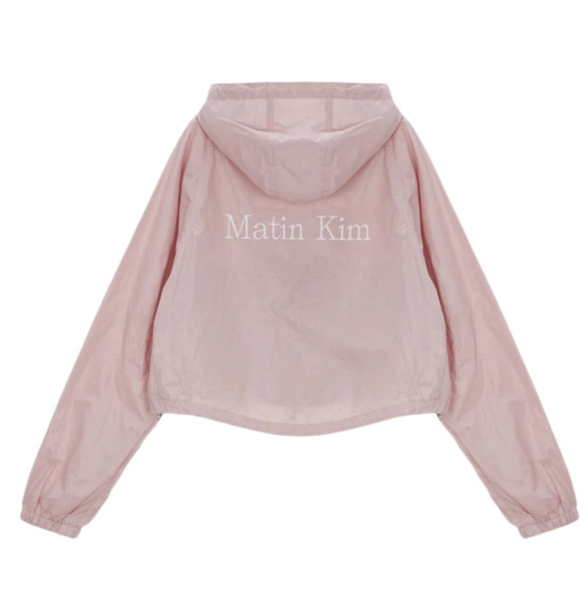 (W) Matin Kim Matin Crop Hoody Coating Jumper Pink