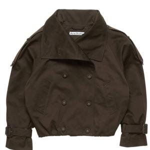 Acne Studios Short Trench Coat Chestnut Brown