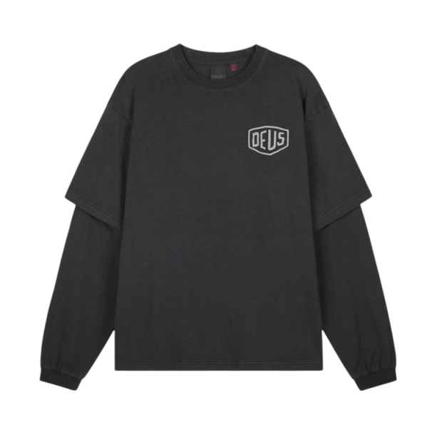 Deus Ex Machina Marsden Layered L/S T-Shirt Black