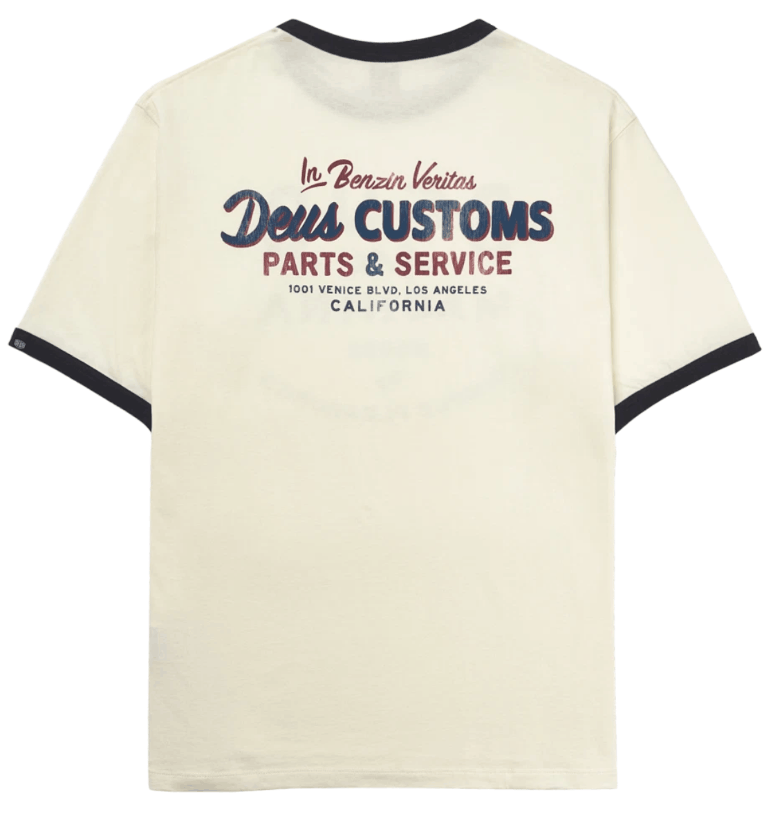 Deus Ex Machina House of Simple Pleasures Ringer T-Shirt Ivory