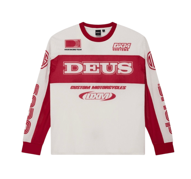Deus Ex Machina Step Out Moto Jersey White