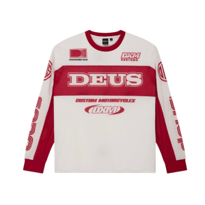 Deus Ex Machina Step Out Moto Jersey White