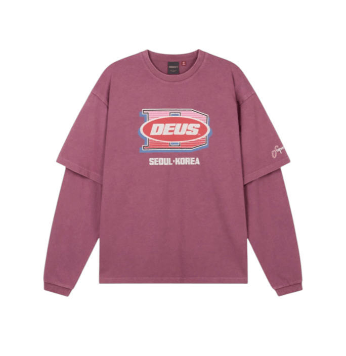 Deus Ex Machina Layered L/S T-Shirt Violet