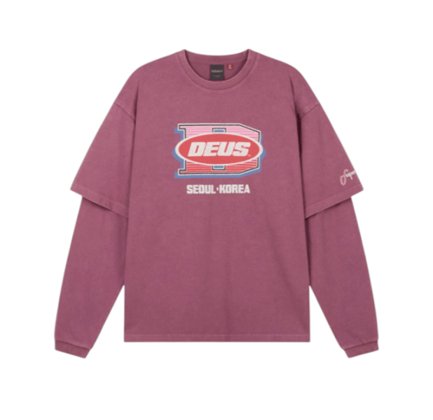 Deus Ex Machina Layered L/S T-Shirt Violet