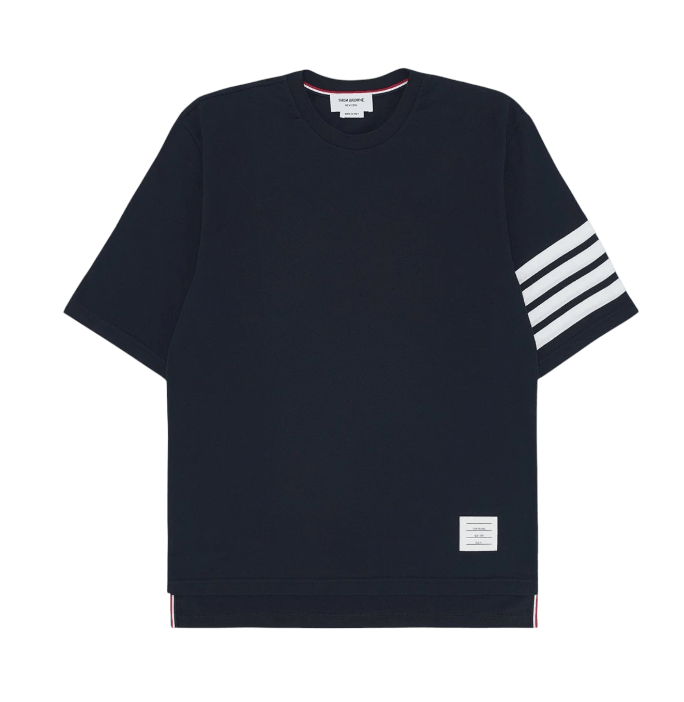Thom Browne Short Sleeve T-Shirt Navy MJS168G-07862-415