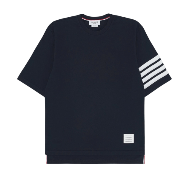Thom Browne Short Sleeve T-Shirt Navy MJS168G-07862-415