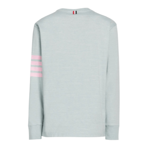 Thom Browne Jersey 4-Bar Long Sleeve Rugby T-Shirt Blue