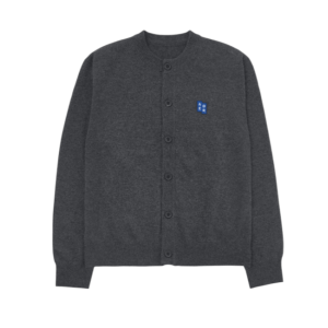 Ader Error Sig; TRS/BL Tag Cardigan 02 Charcoal