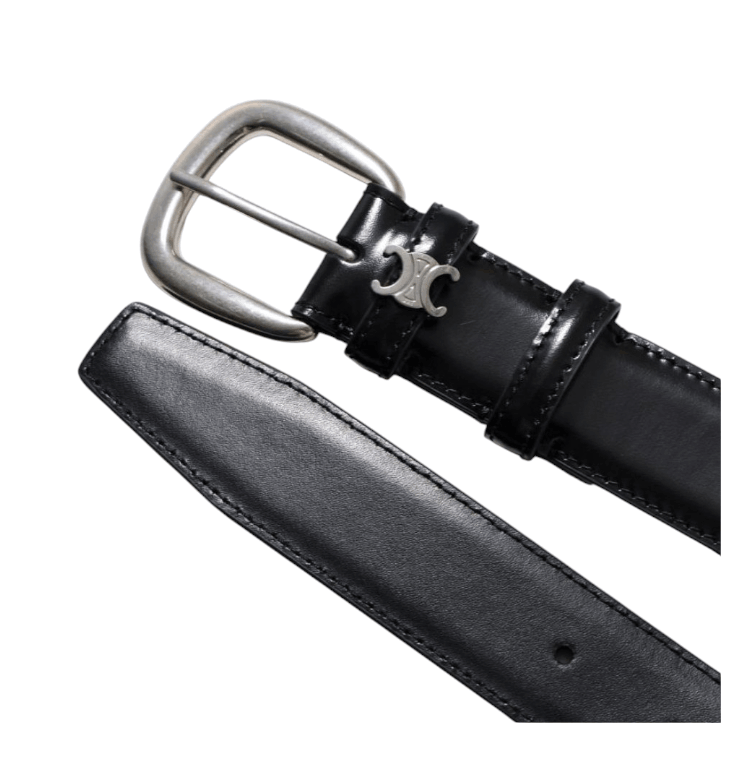 LARGE 30MM VIVIENNE BELT IN TAURILLON LEATHER 