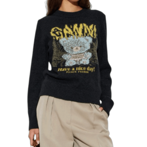 Teddy Jacquard Knitted Sweater