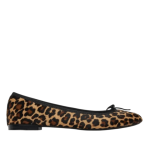 Repetto Cendrillon Leopard Print Ballet Flats With Bow 