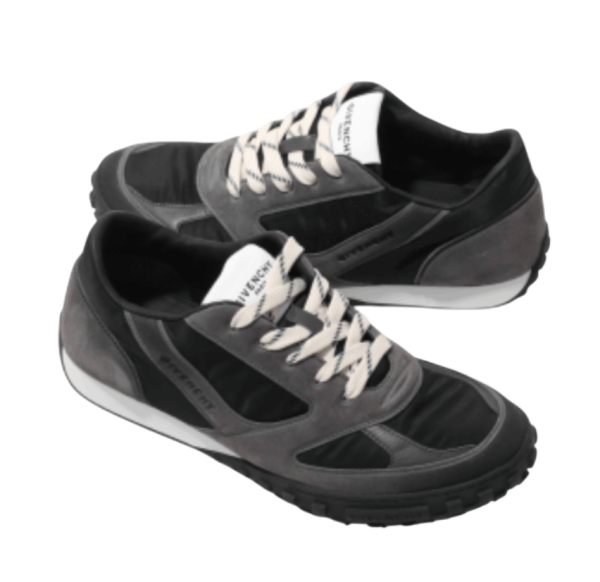 Glide sneakers in nylon and suede