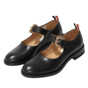 Thom Browne Patent-leather Ballerina Flats - Black 
