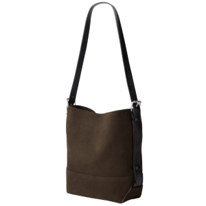 Lemaire Small Belted Tote Bag Alpaca Nubuck Leather
