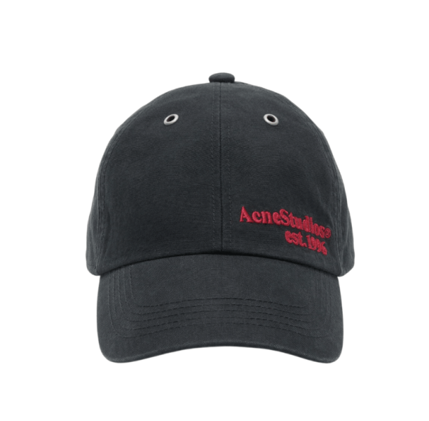 Waxed logo cap Evening blue