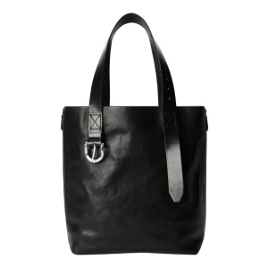 THROTTLE TOTE Tire Black Forever Cowhide 