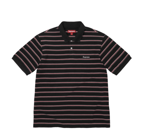 Supreme Stripe Polo Black - 26FW