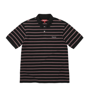 Supreme Stripe Polo Black - 26FW