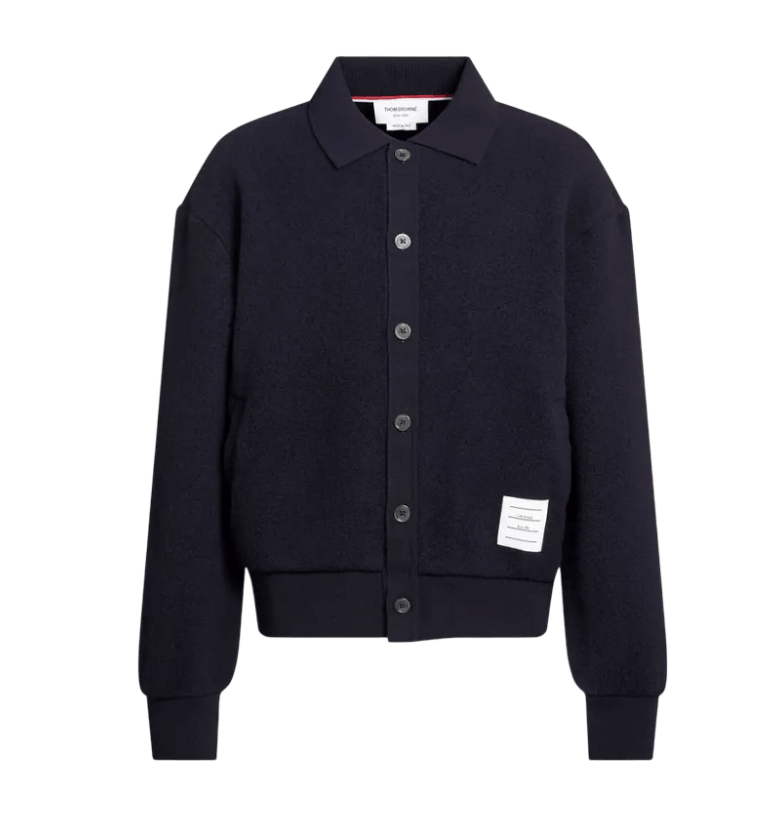 Thom Browne polo-collar Wool Jacket