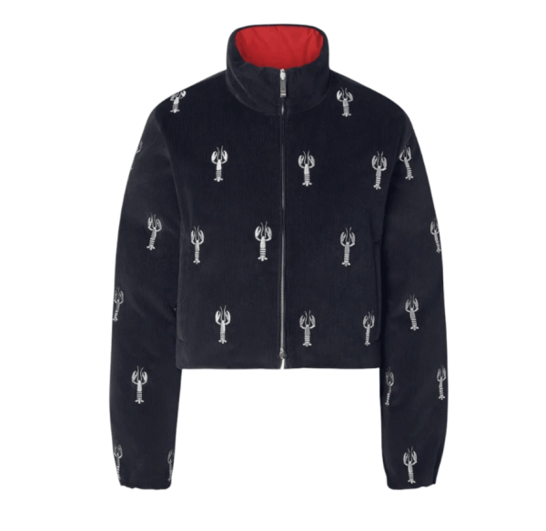 CORDUROY LOBSTER STITCH REVERSIBLE CROPPED DOWN JACKET FBD077E E1645 415