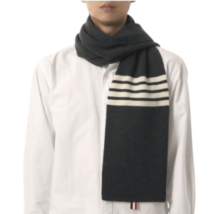 CASHMERE RIB 4-BAR SCARF - 