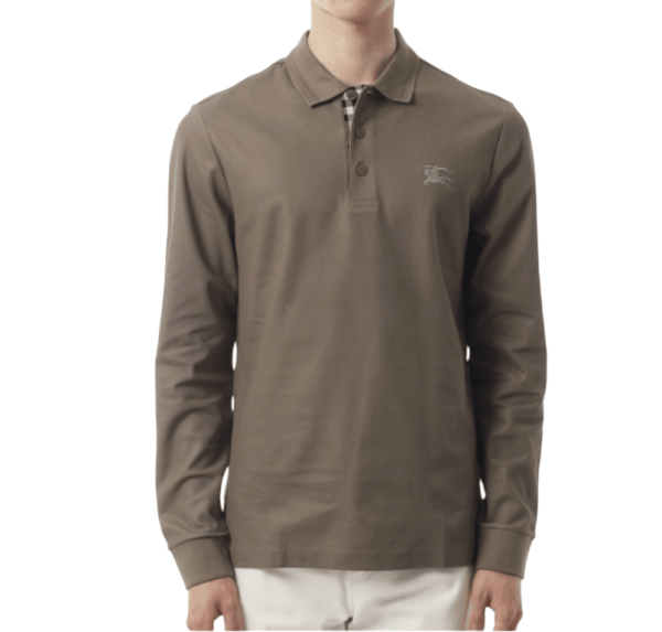 Long sleeve Cotton Polo Shirt 