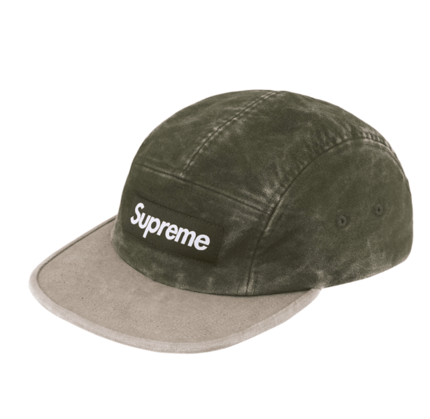 Supreme 2-Tone Moleskin Camp Cap Dark Olive 
