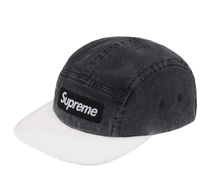 Supreme Pigment 2-Tone Camp Cap Black 