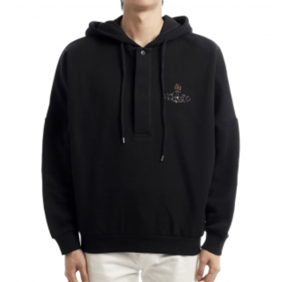 Batwing Orb Logo Hooded Sweatshir 