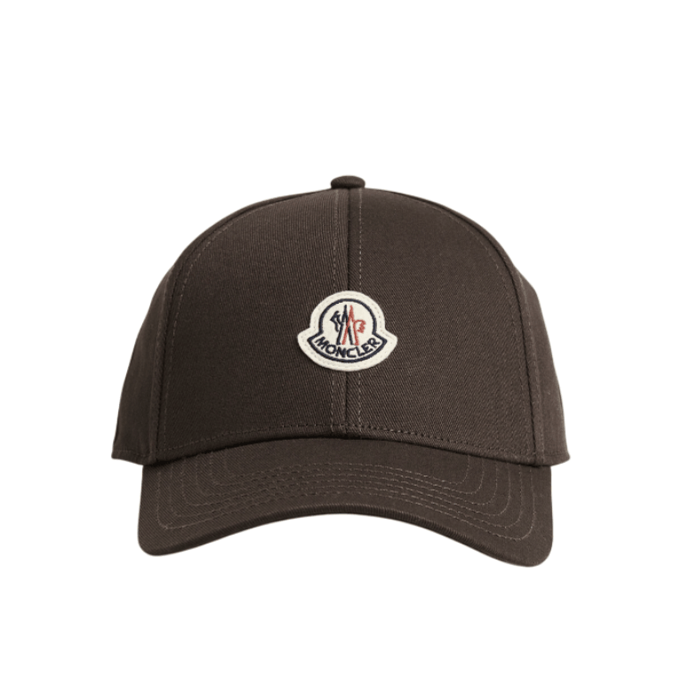 Moncler Logo Baseball Cap Brown 