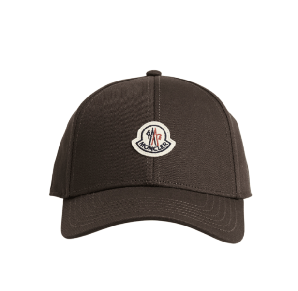 Moncler Logo Baseball Cap Brown 