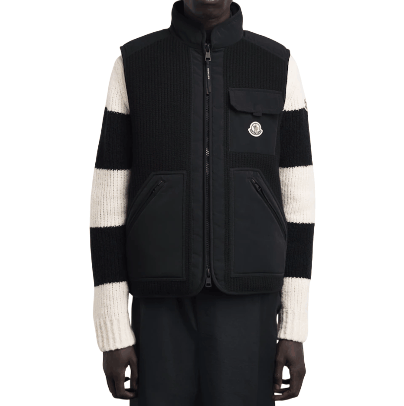 Moncler Black Down-Padded Lenevra Gilet 