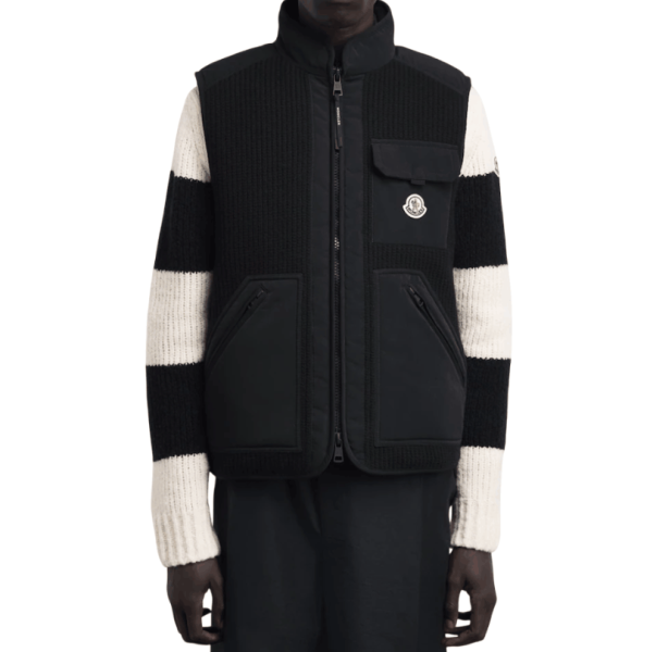 Moncler Black Down-Padded Lenevra Gilet 