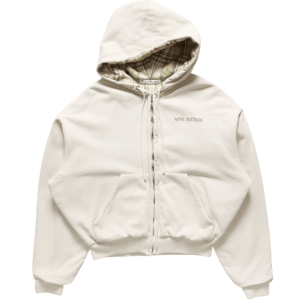 Fleece hoodie with logo - Pebble beige 