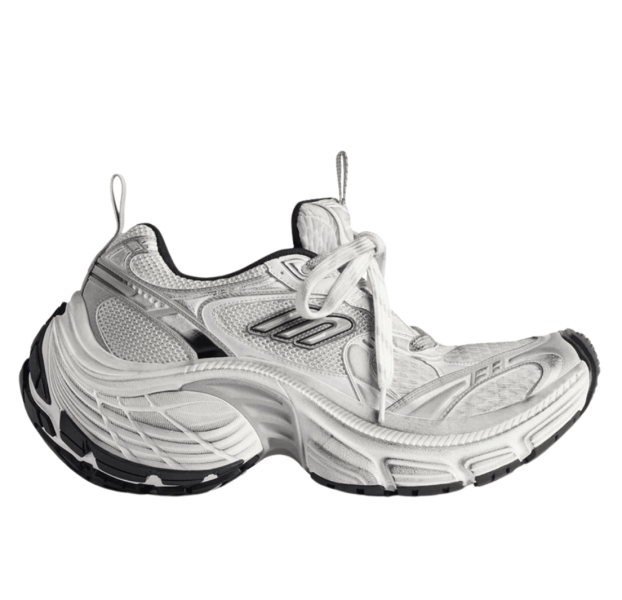 (W) Balenciaga 10XL Sneakers White Grey Silver Black