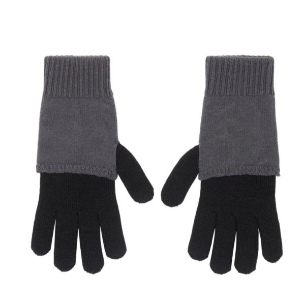 (W) MM6 Maison Margiela Two Tone Knit Gloves Null