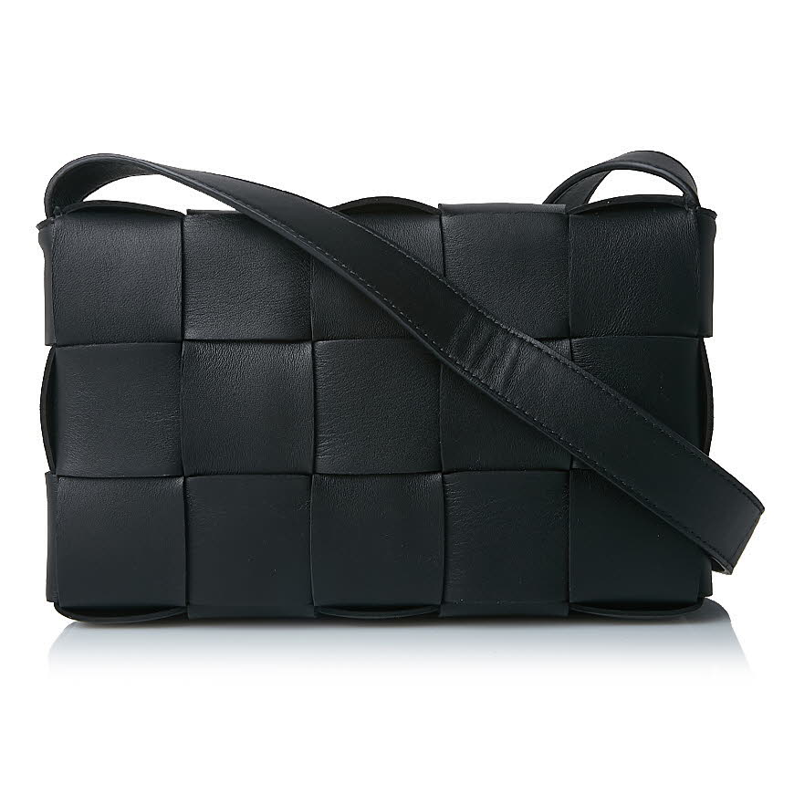 Cassette Shoulder Bag Crossbody Bag - Black 