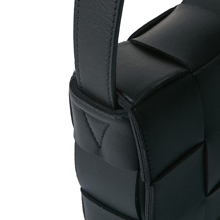 Cassette Shoulder Bag Crossbody Bag - Black 