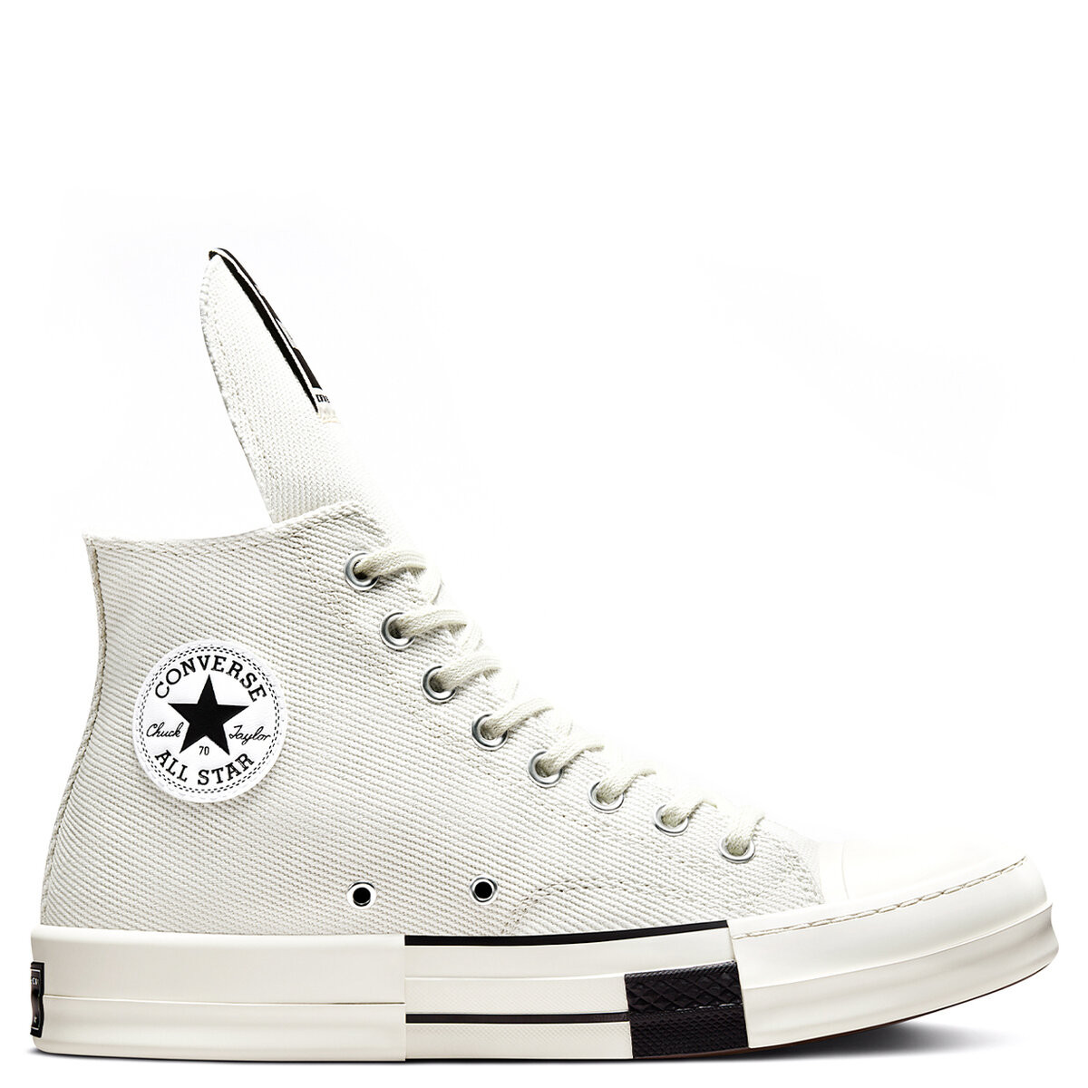 CONVERSE X DRKSHDW CHUCK 70 DRKSTAR HI SNEAKERS IN WHITE