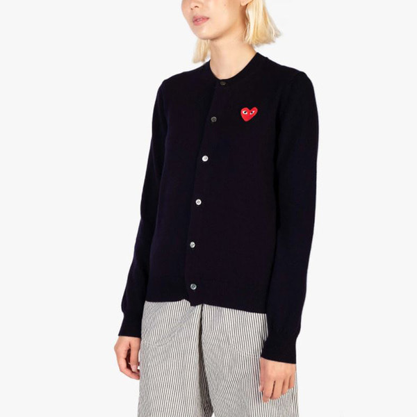 Red Heart Waffen Wool Cardigan