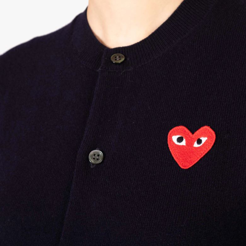 Red Heart Waffen Wool Cardigan