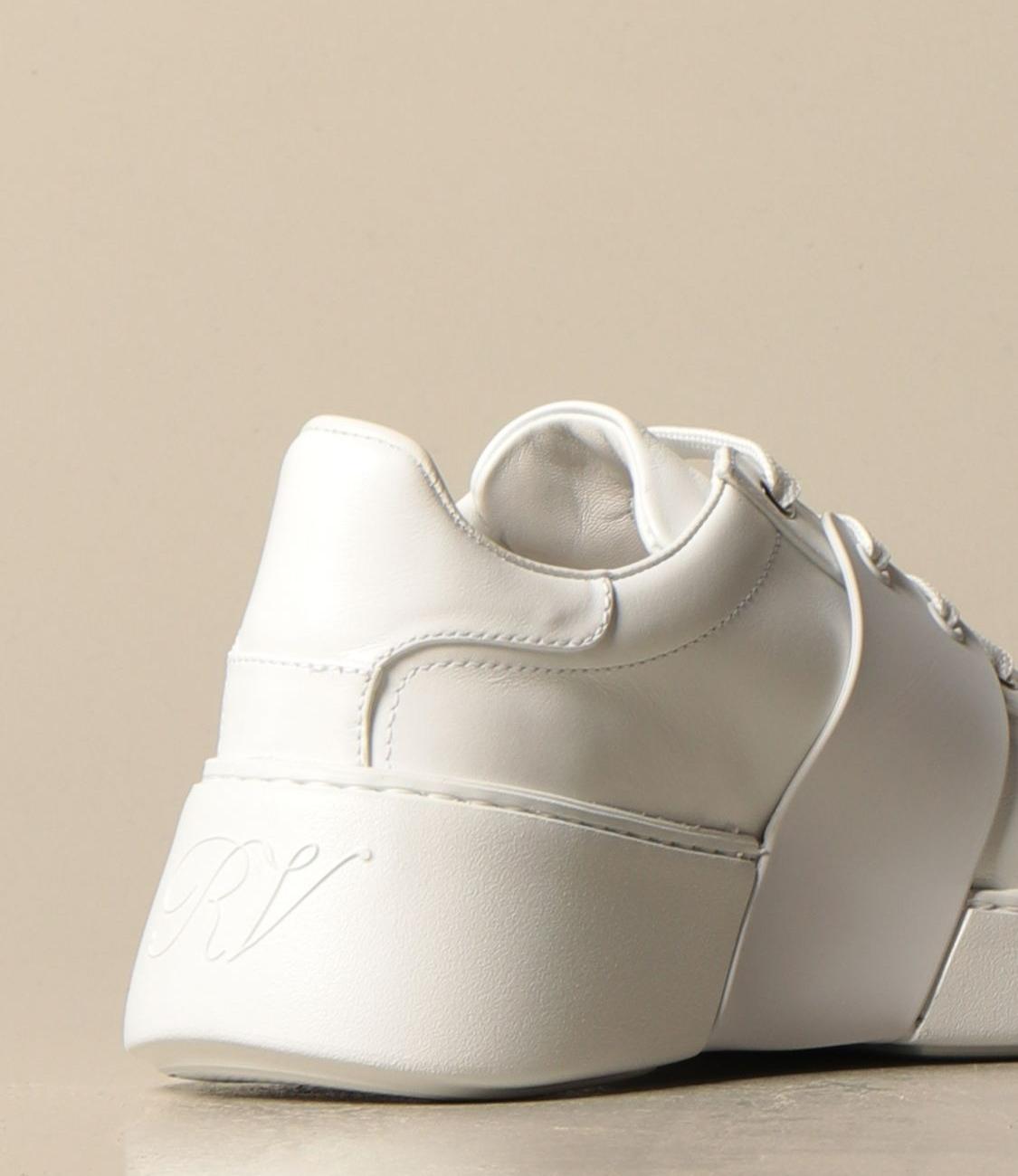 Viv 'skate Roger Vivier sneakers in leather with crystal buckle