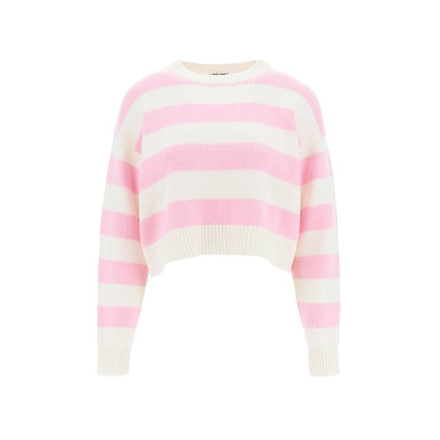 MIU MIU CLUB CROPPED SWEATER MIU MIU