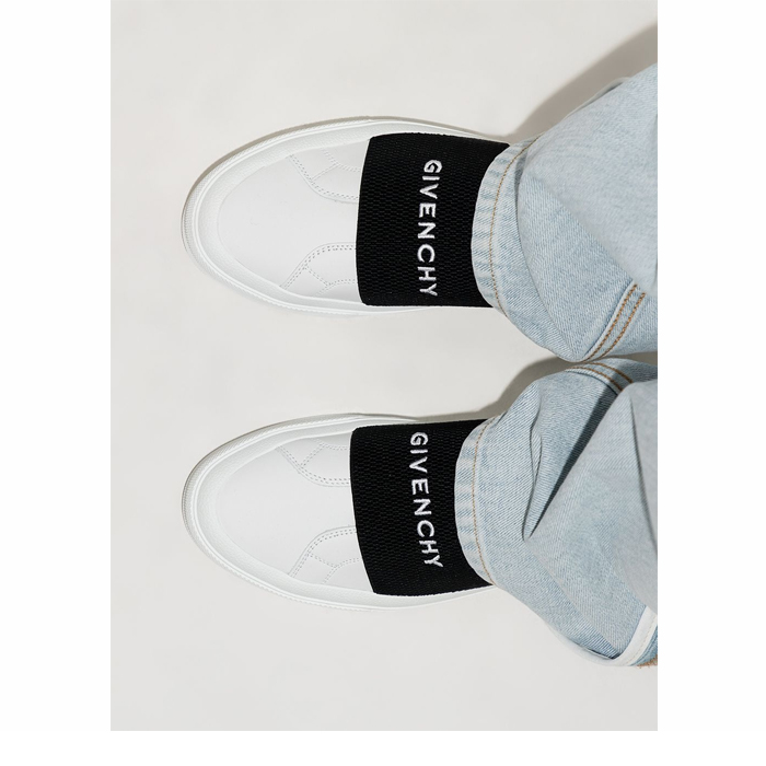 Slip On Givenchy Webbing White Black